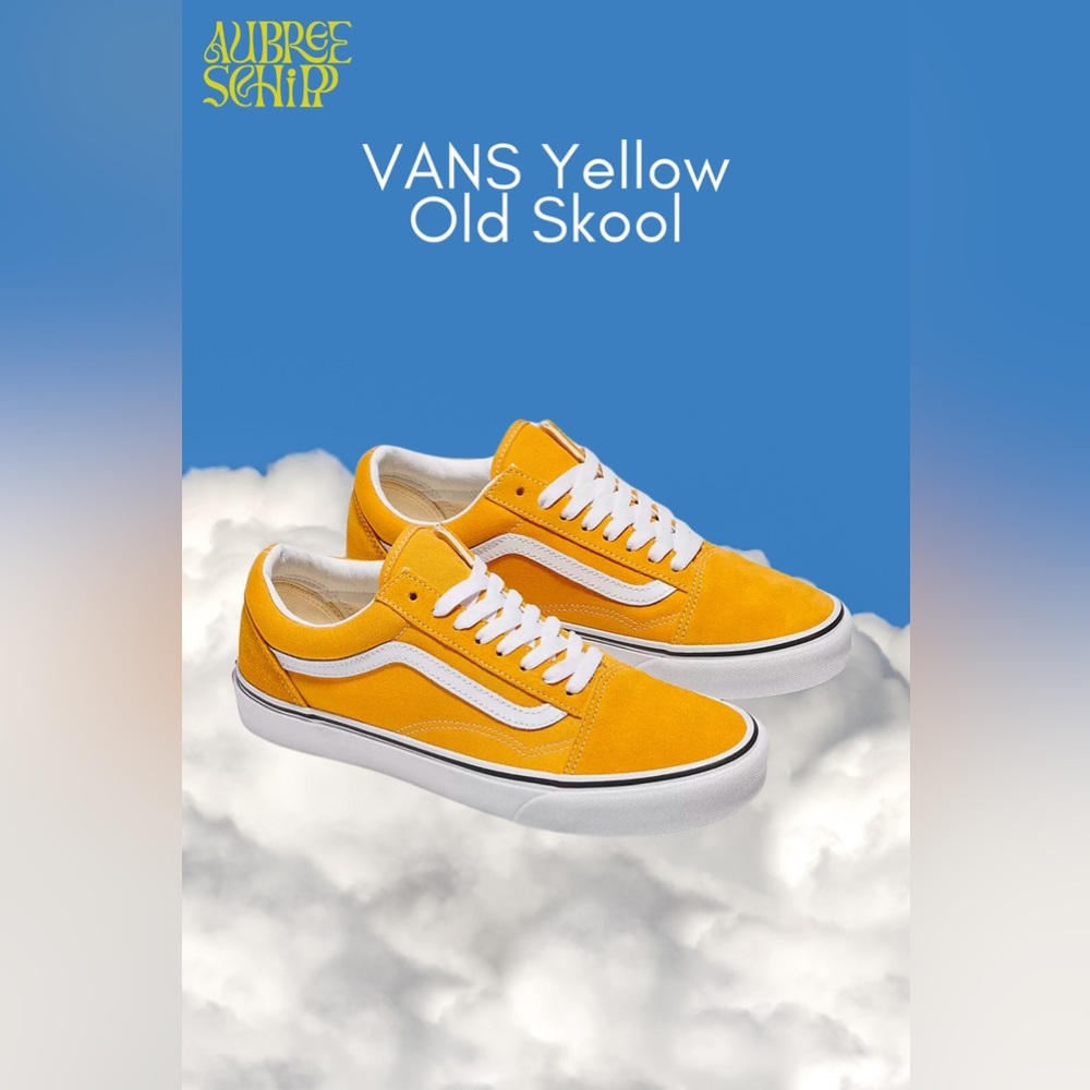 Yellow Vans OldSkools W 7.5